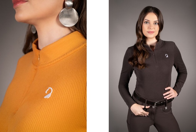 MAGLIA TECNICA DONNA MANICA LUNGA AREZZO Donna, Polo da allenamento 